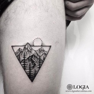 walk-in tattoo amanecer montaña                                      
